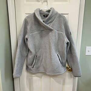 The North Face Light Gray Sherpa Pullover